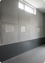 Hersteld en afgewerkt beton
